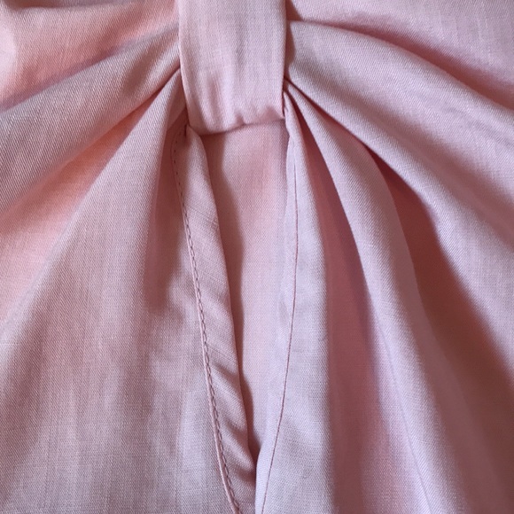 Thought pink bow design pull on lyocel top EUC - Picture 2 of 8